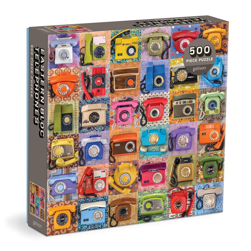 Puzzle de 500 piezas de teléfonos del bloque oriental.