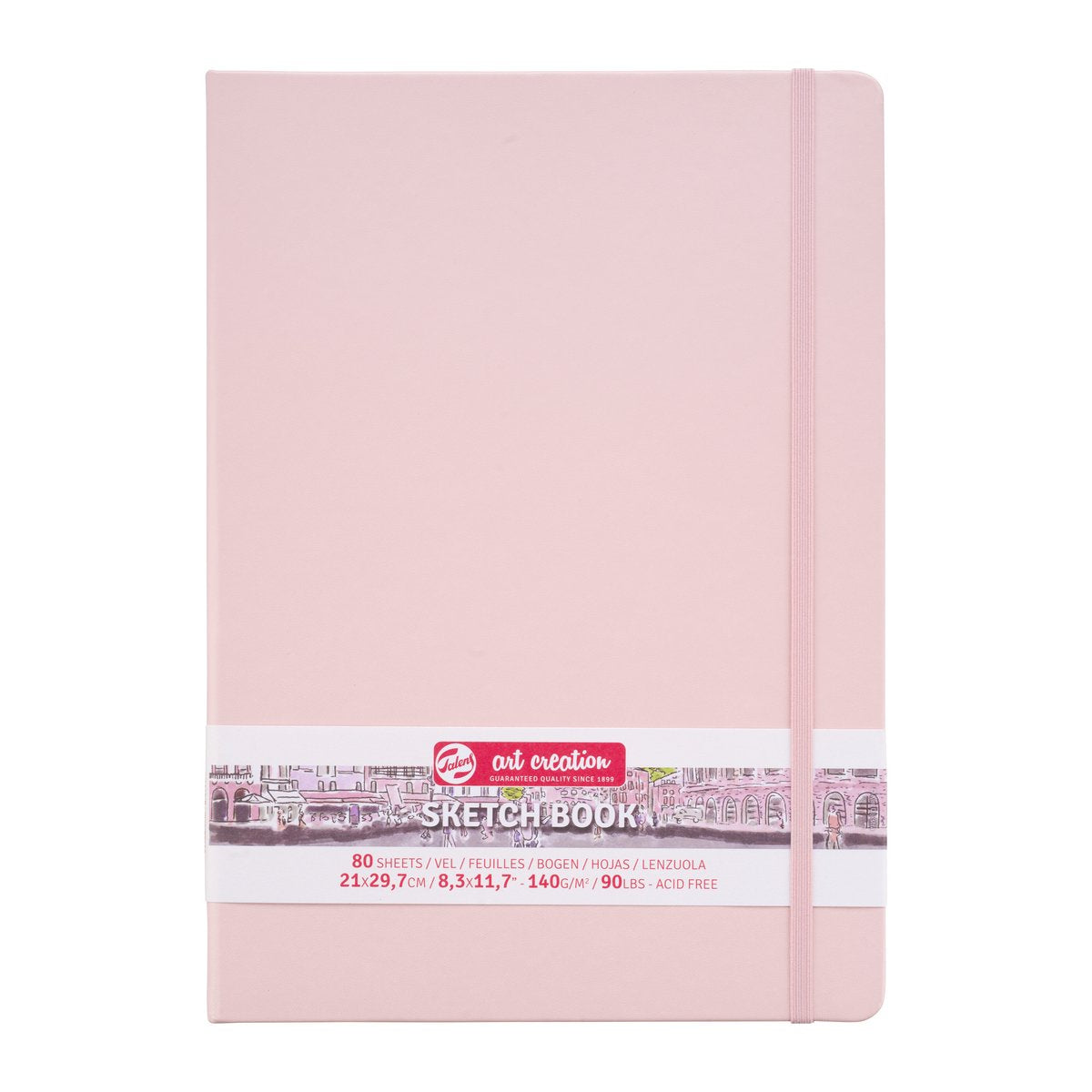 Quaderno per schizzi Talens Art Creation rosa pastello 21 x 29,7 cm 140 g 80 fogli