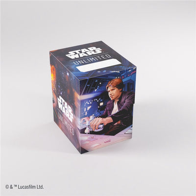 Gamegenic star wars unlimited cassa morbida han solo millennium falcon - deckbox - tokenbox - per star wars unlimited -