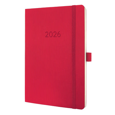 Sigel weekagenda 2026 conceptum - formaat a5 - rood - softcover - si-c2634