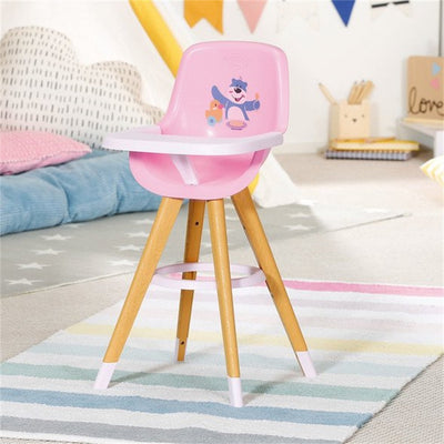 Bambino nato bambino nato sedia da pranzo scandinava in legno rosa
