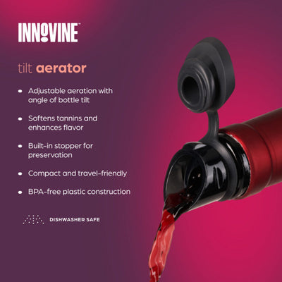 Aireador de vino Innovine™ - aireador basculante de grafito