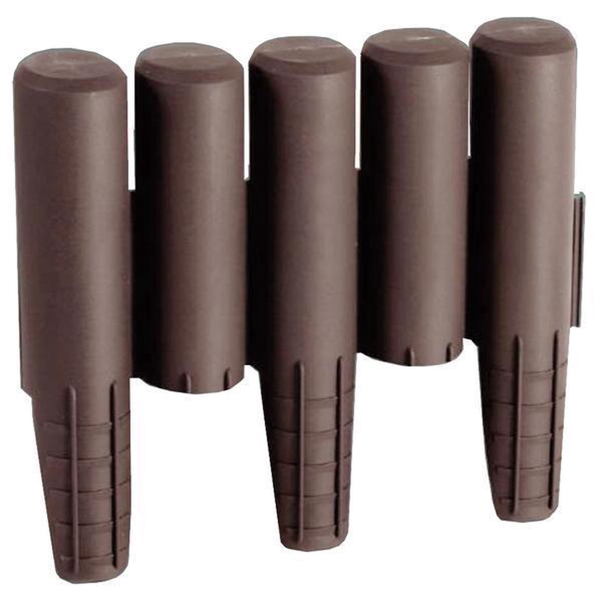 Prosperplast borderrand palissade ca. 270 cm - bruin - set van 10 stuks