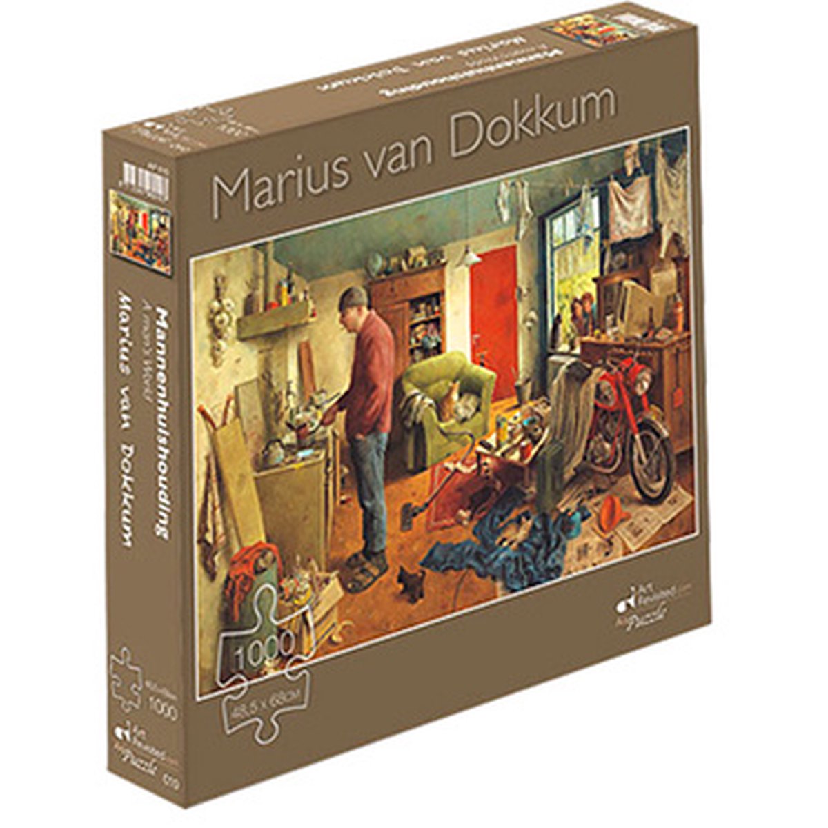 Marius van dokkum rompecabezas - hogar para hombres - 1000 piezas