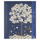 Peter pauper addressbook large - falling blossoms - met elastieksluiting - 16x21 cm