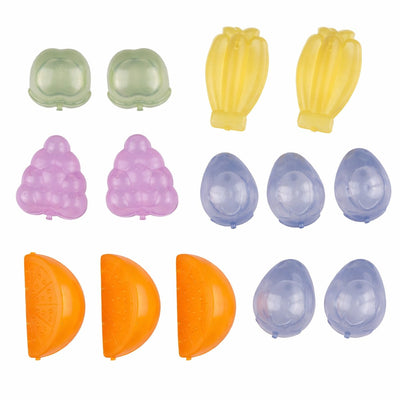 Cubetti di ghiaccio riutilizzabili Alpina 16 pezzi - cubetti di ghiaccio riutilizzabili per congelatore - cubetti di ghiaccio in plastica a forma di frutta - cubetti di ghiaccio - congelatore riutilizzabile