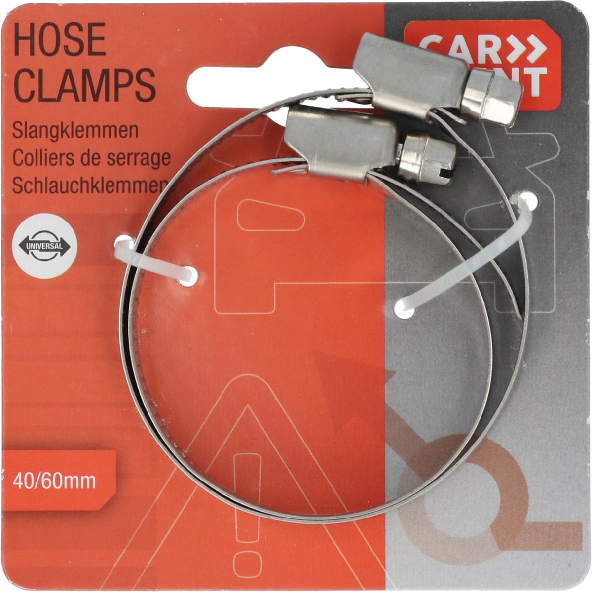 Abrazaderas de manguera Carpoint 40 60mm