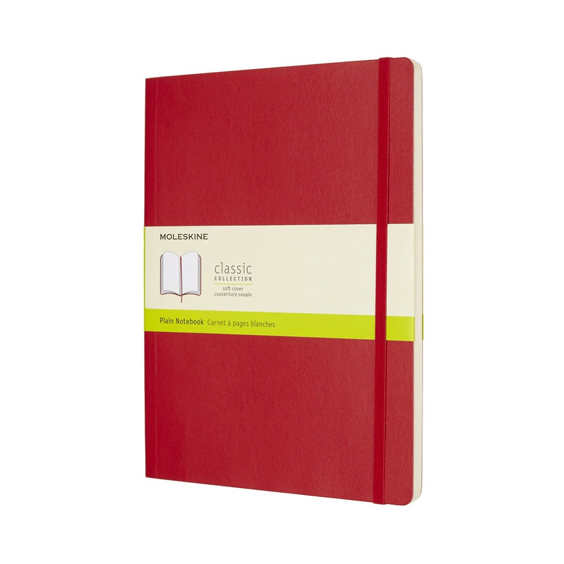 Taccuino classico Moleskine - extra large - copertina morbida - vuoto - rosso
