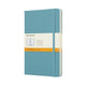Taccuino classico Moleskine - grande - copertina rigida - a righe - blu barriera corallina
