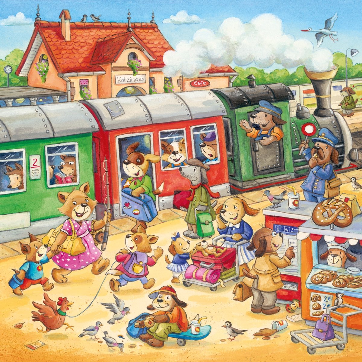 Ravensburger rural holiday puzzle - jigsaw puzzle - 3x49 pieces
