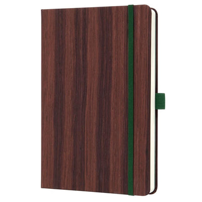 Sigel notitieboek - conceptum - a5 - hout - hardcover - lijn - 194 pagina's - 100 grams - si-sy557