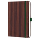 Cuaderno sigel - conceptum - a5 - madera - tapa dura - rayado - 194 páginas - 100 gramos - si-sy557