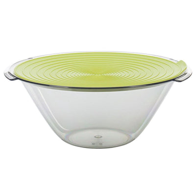 Westmark salade- serveerschaal, met handgrepen en deksel, inhoud: 4 liter, ø 32 cm, kunststof, bpa-vrij, fresh, kleur: groen transparant, 2440227a
