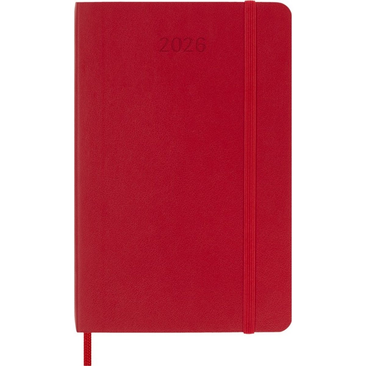 Agenda Moleskine 12 mesi - 2026 - settimanale - tascabile - copertina morbida - rossa