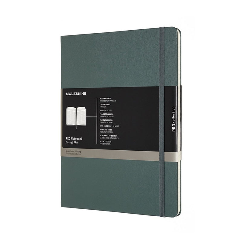 Taccuino professionale Moleskine - extra large - copertina rigida - verde bosco