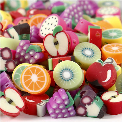 Figuras de creativ Company, fruta, D 10 mm, tamaño del agujero 1.5 mm, 200 Div 1 Box