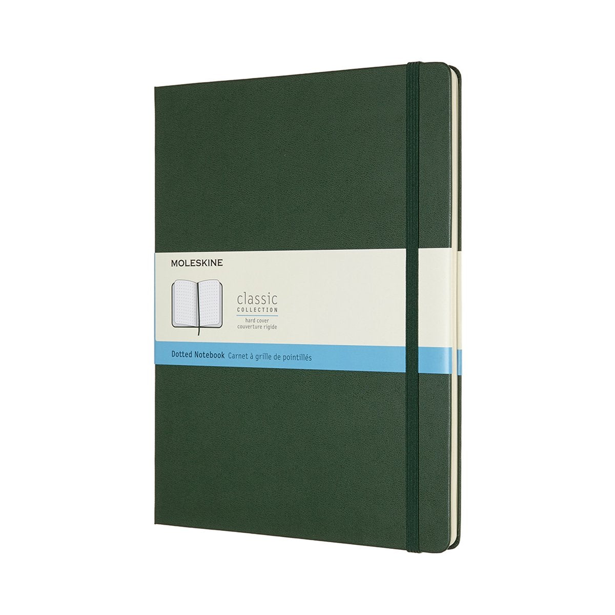 Moleskine classic notitieboek - extra large - hardcover - gestippeld - mirte groen