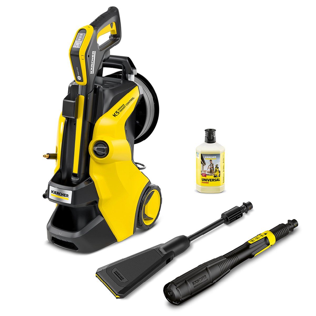 Kärcher k 5 premium smart control flex eco!booster high-pressure cleaner - 145 bar - 500 l h - 40 m² h - hose reel - app control - suitable for, among others. car - terrace - bicycles - motorcycles - garden furniture and areas around the house