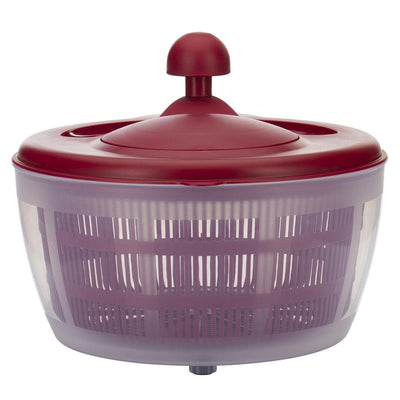 Escurridor de ensalada Westmark, capacidad: 5 l, ø 26 cm, plástico, sin BPA, fortuna, color: rojo transparente, 24322260