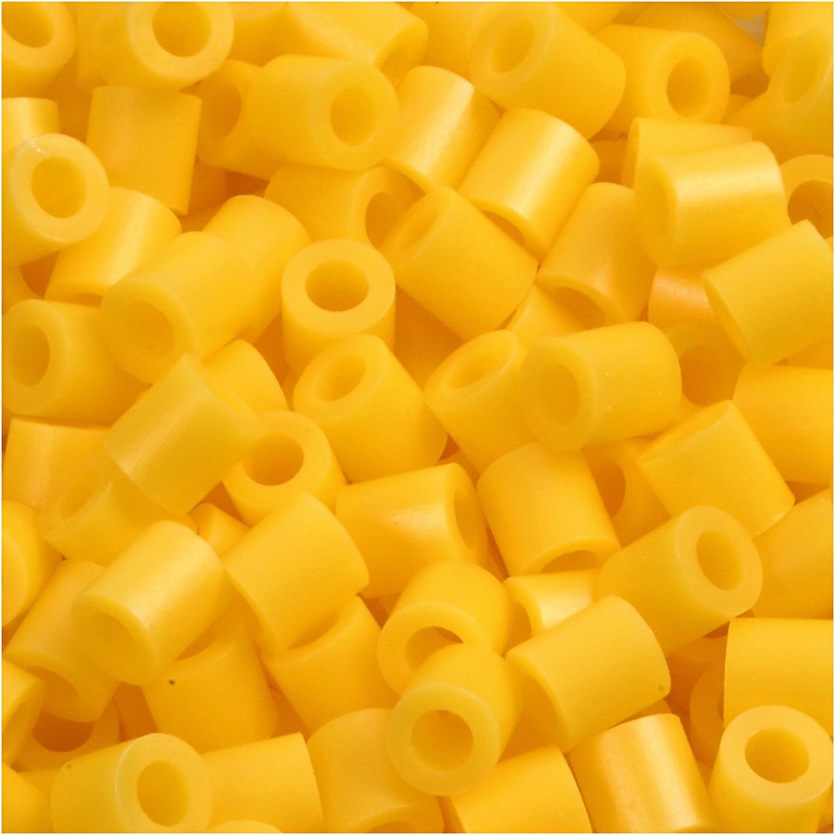 Perline fotografiche Nabbi, misura 5x5 mm, misura buco 2,5 mm, media, giallo (14), 6000 pezzi 1 scatola