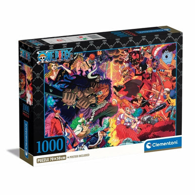 Clementoni - puzzle - 1000 pezzi - one piece - impossibile - anime - serie di alta qualità