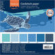 Cartoncino creativo Florence Vaessen, carta robusta 216 g - blu, 24 pezzi. 30,5 x 30,5 cm
