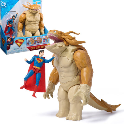 Fumetti DC, Superman, battaglia di melma tra Superman e Kaiju, action figure con set da gioco gigante per bambini, giocattoli di supereroi