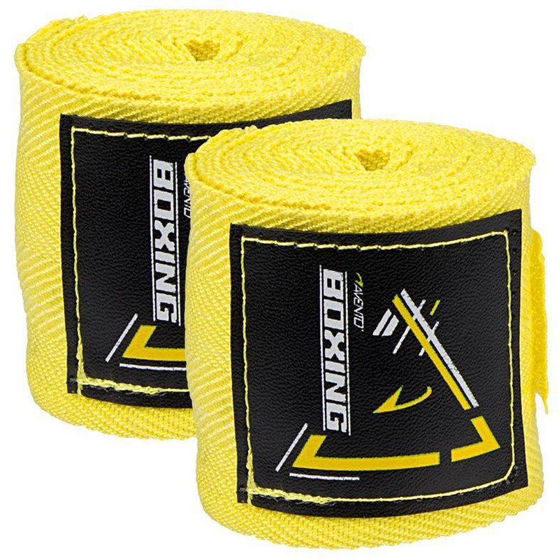 Bende per mani da boxe Avento - set da 2 - 250x5 mm - giallo