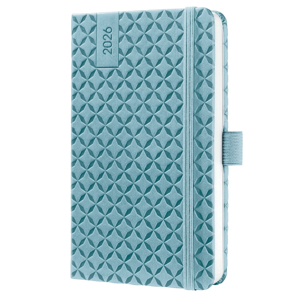 Sigel agenda settimanale flair 2026 - formato a6 - celeste - copertina rigida - si-j6112