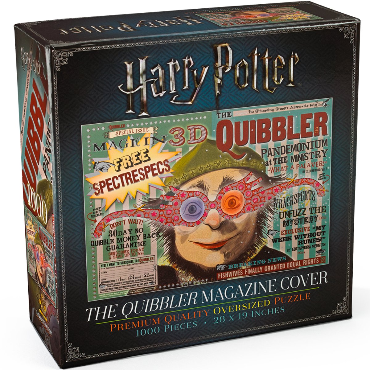 The noble collection noble collection harry potter - puzzel - the quibbler magazine cover