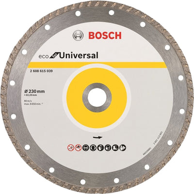 Hoja de sierra de diamante turbo Bosch 230 mm universal