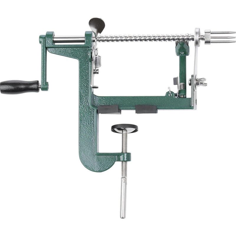 Westmark appelschiller, met schroefklem voor tafelmontage, 31 x 5,3 x 21 cm, aluminio acero roestvrij, apfeltraum, plata verde, 11432260