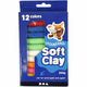 Soft clay set with various colors, 200gr.