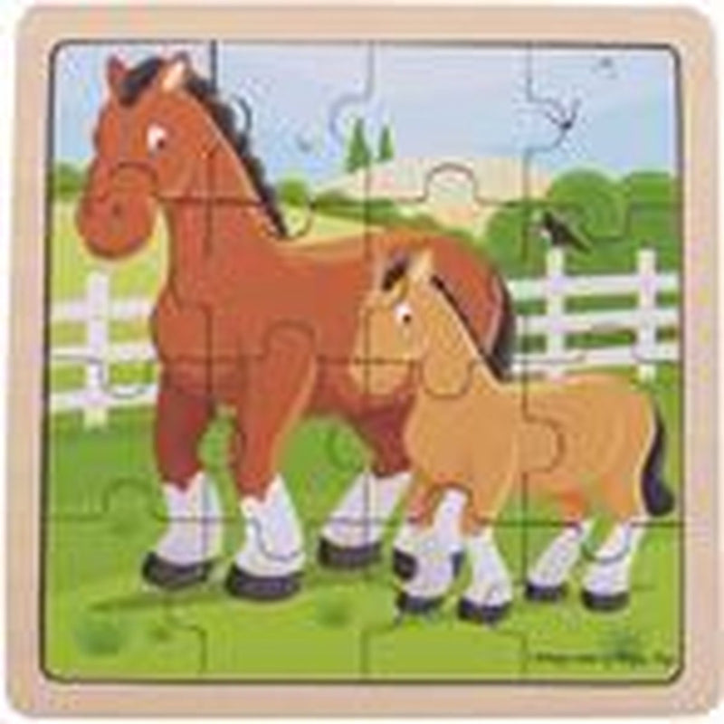 Puzzle Bigjigs cavallo e puledro.