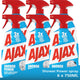 Ajax spray shower power 6 x 750ml - value pack