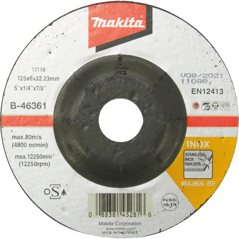 Mola Makita 125 x 6 mm in acciaio inox - b-46361