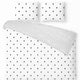 Vtwonen - copripiumino Love a righe - letti gemelli - 240x200 220 cm - bianco