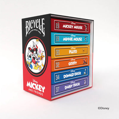 Bicicletta Disney Classic Collezione Topolino Amici (6 mazzi) - Poker - Cofanetto