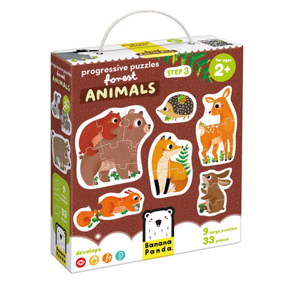 Panda de plátano - Animales del bosque Rising Puzzles - 33º.