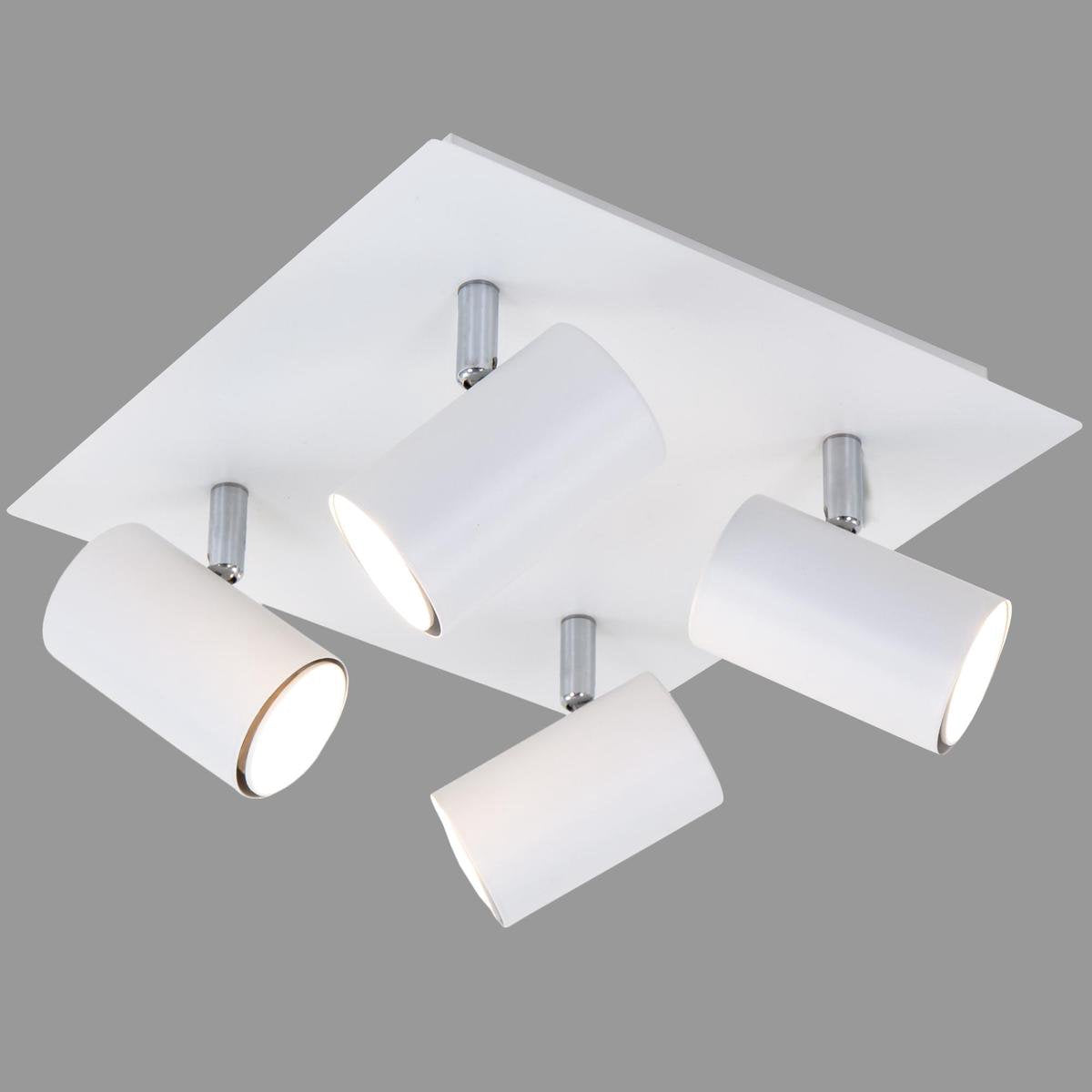 Briloner run - ceiling spotlight - surface-mounted spotlights with 4 lights - rotatable - ceiling lamp - gu10 - max. 40 watts - white