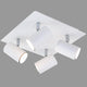 Briloner run - ceiling spotlight - surface-mounted spotlights with 4 lights - rotatable - ceiling lamp - gu10 - max. 40 watts - white
