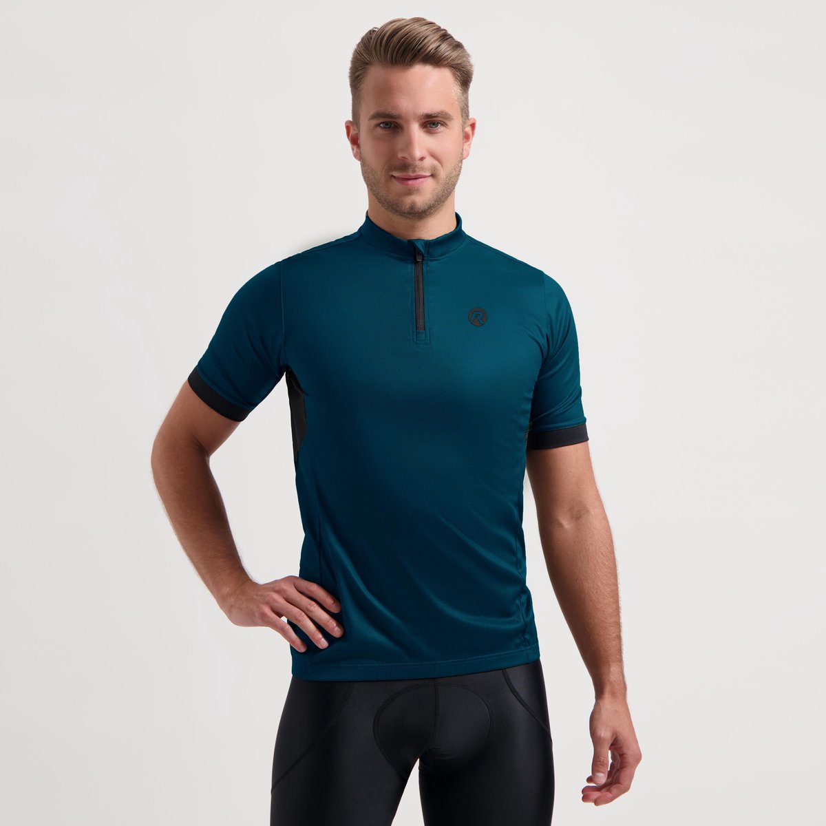 Maglia ciclismo Rogelli core da uomo - maniche corte - blu scuro - xl