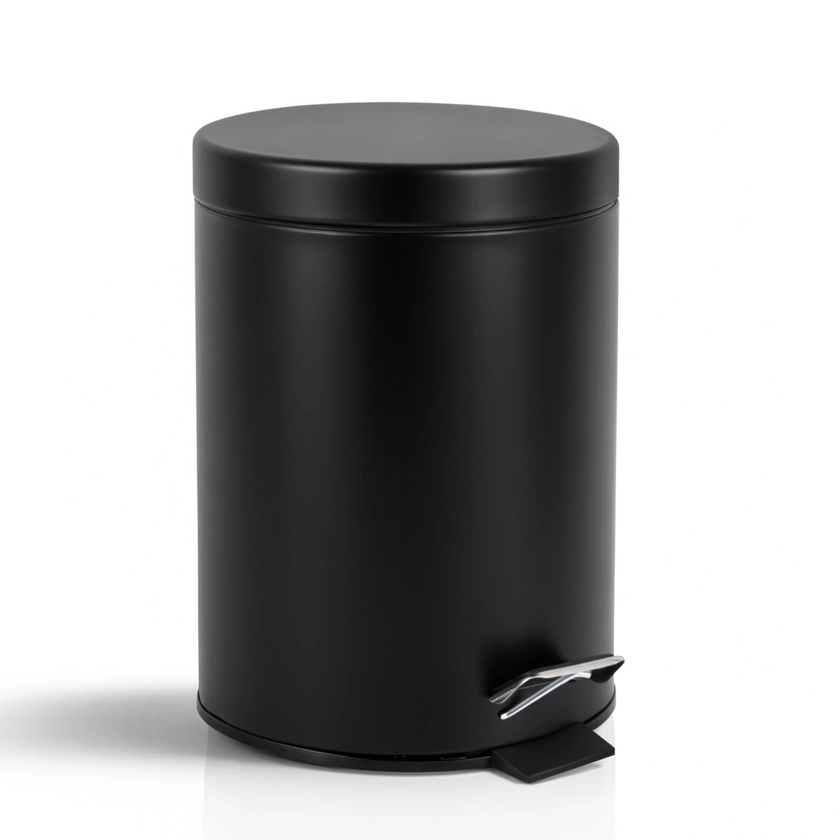 Silenzio. living hush living pattumiera 5 l - pattumiera per bagno, toilette e ufficio - con coperchio - chiusura ammortizzata - nero notte