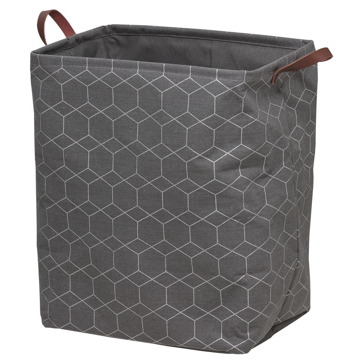 Cesta para la ropa sucia geométrica Sealskin - gris