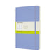 Moleskine classic notitieboek - large - softcover - blanco - hortensia blauw