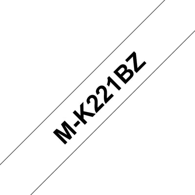 Nastro Brother mk-221bz nero su bianco 9 mm per pt-55pt pt-65 -75 -80 e bb4