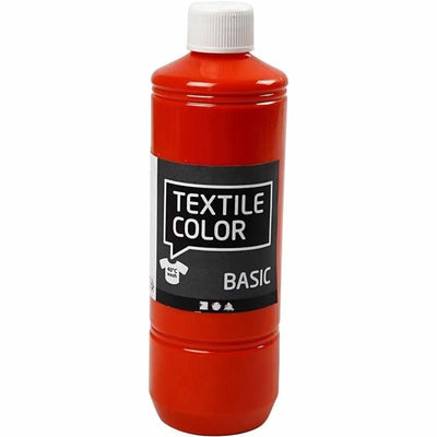 Creativ Company Textil Color semi-coberja de pintura textil naranja, 500ml