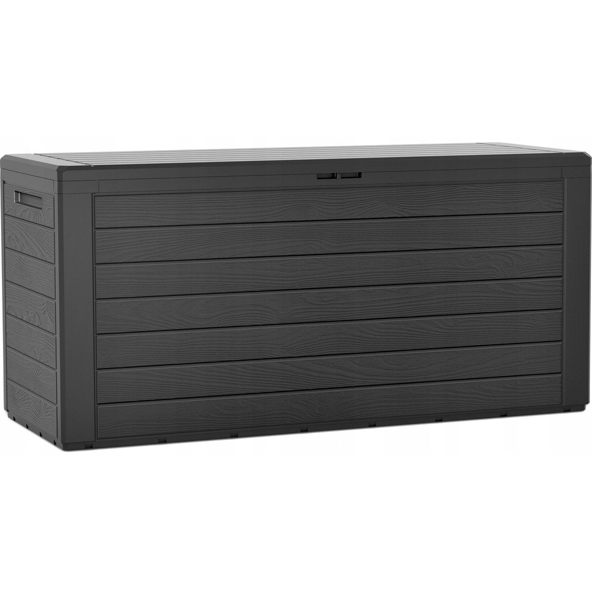 Contenitore per cuscini da giardino Prosperplast - grigio - modello in legno - 280 litri - plastica - 116 x 44 x 55 cm