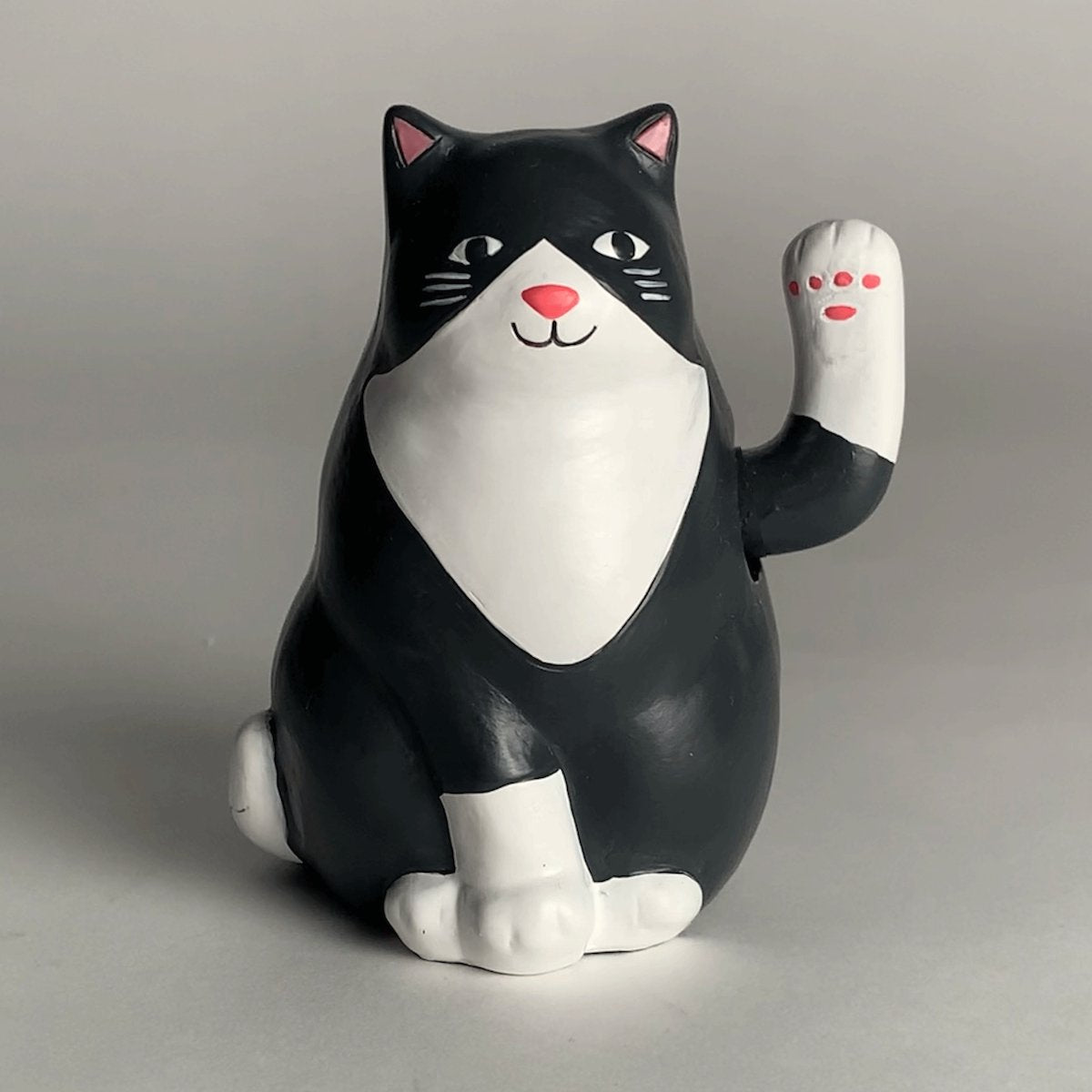Kikkerland solar kat zonne-energie figuur - zwaaiende kat - uniek cadeau