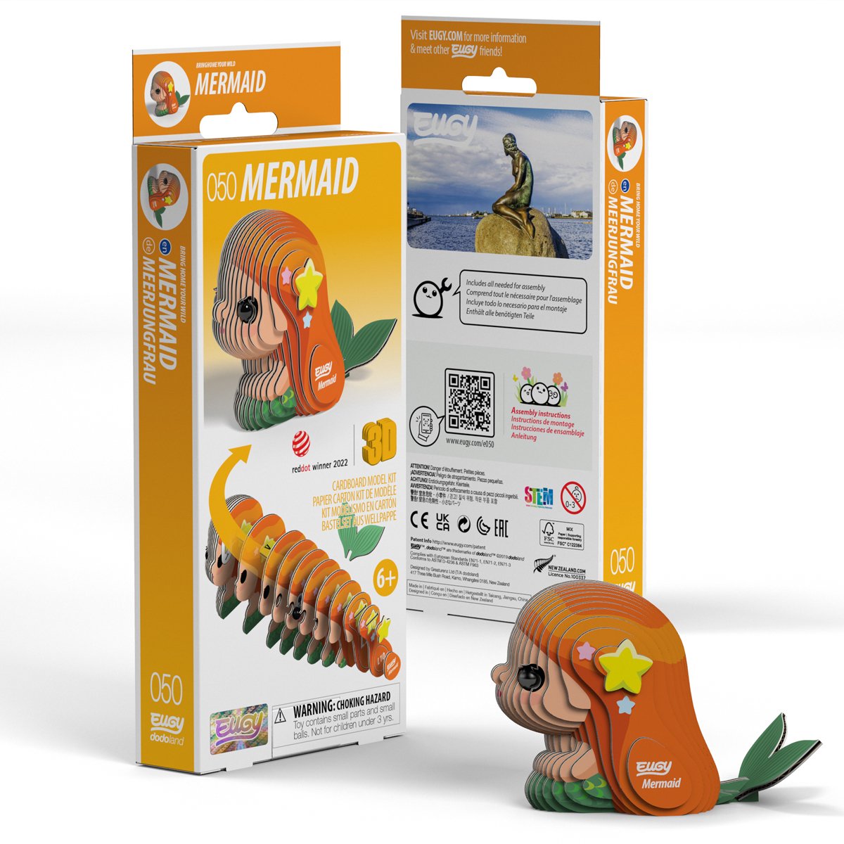 Puzzle 3d Eugy - sirena - figure fantasy - durevole - collezionali tutti - 6 anni